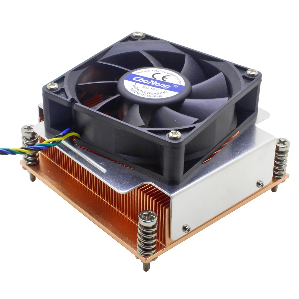 Radiador para Cpu Servidor 2u Dissipador de Calor para Intel Xeon Lga 1366 1356 Computador Industrial Resfriamento Ativo
