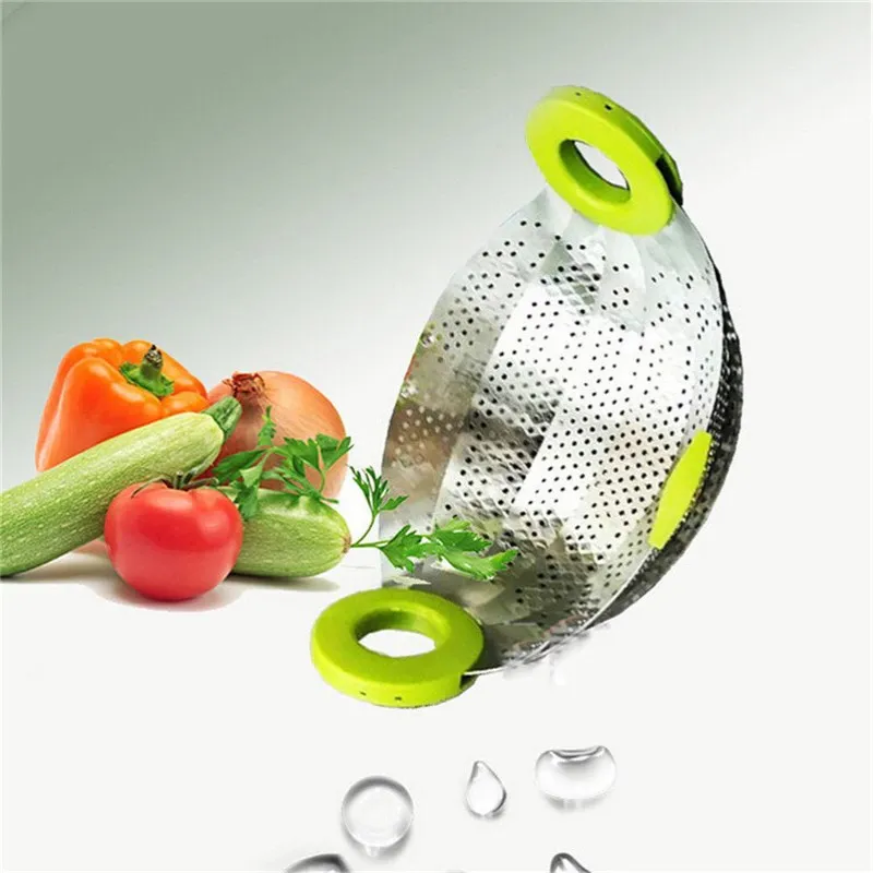 Adjustable Smart Strainer Stainless Steel Colander Perfect Flexible Fry