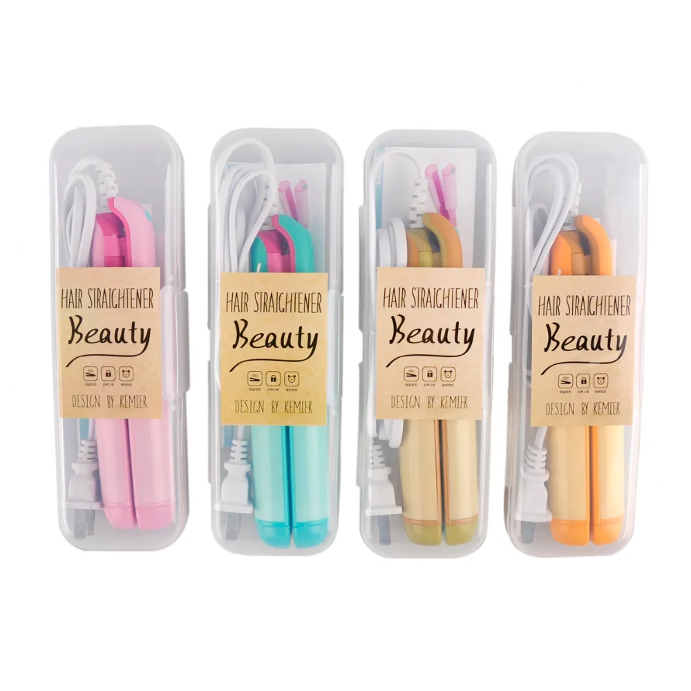 Mini Hair Straightener Cartoon Hair tools Travel Straightening Curling irons High quality Cute Flat Irons Styling Tools EU