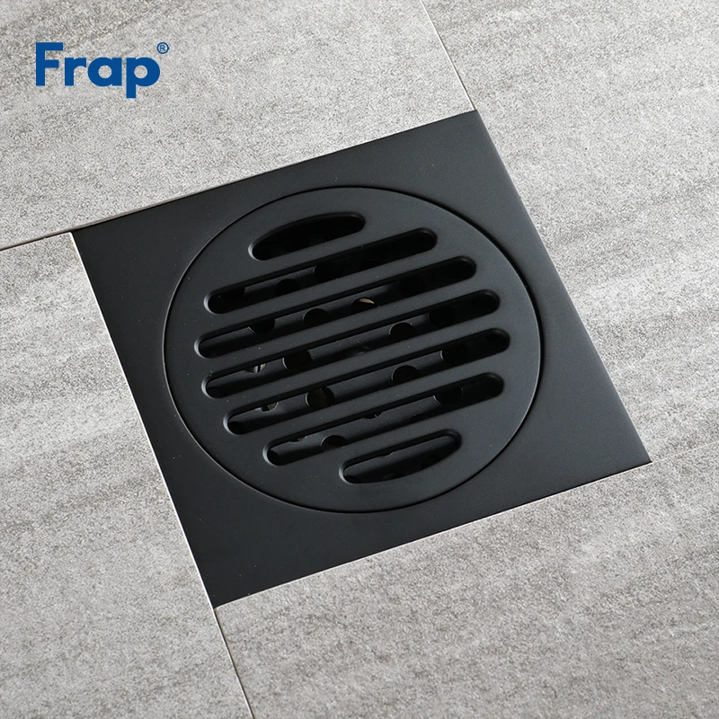 Frap New Drains Copper Bathroom Black Waste Drains Floor Cover Anti