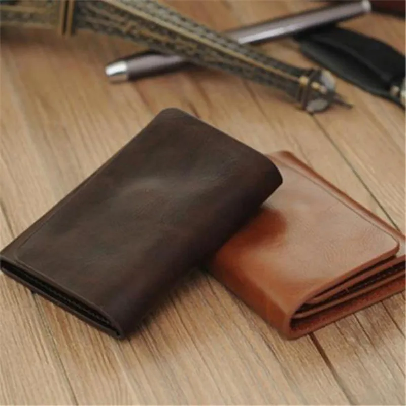 

New Leather Men Money Clip Wallet Magnet Men Money Purse Brand Designer Fake Coin Money Pouch Cases Bag Multi-function Wallet