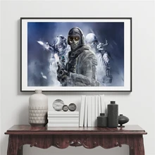 Игры Call долг Modern Warfare Wall Art Холст Плакаты репродукции настенная живопись фотографии для Спальня Современный домашний декор рамки HD