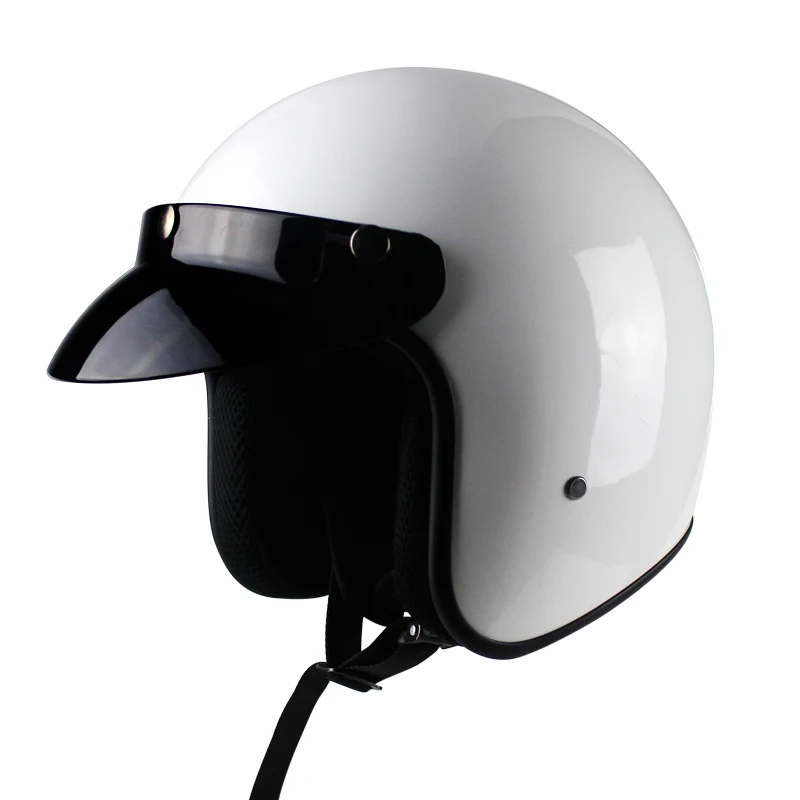 DOT одобренный Ретро мотоциклетный шлем casco 3/4 открытый шлем кафе шлем для гонщика чоппер шлем capacete - Цвет: 11