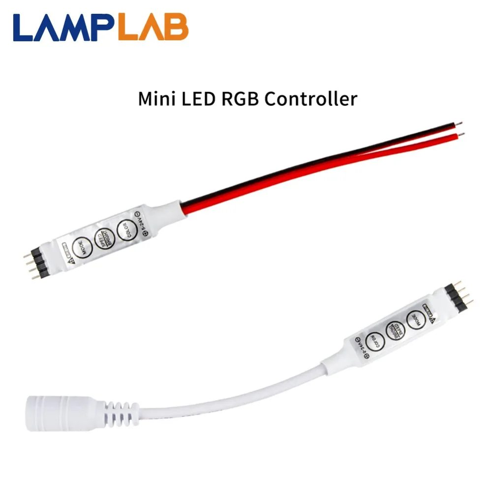 

LED RGB Controller Mini 3 Key Dimmer for RGB 3528 5050 led Strip DC 12V Brightness Switch