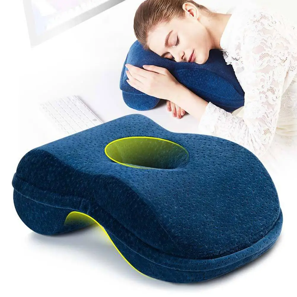 Подушка для сна, подушка для сна, маленькая бархатная ткань для обеда, поддержка для офиса, гостиной, студента# 4O
