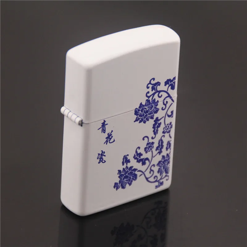 

High Quality Metal Lacquer Kerosene Lighters Outdoor Windbreak Lighter Gadgets for Men Compact Gasoline Lighter Without Fuel