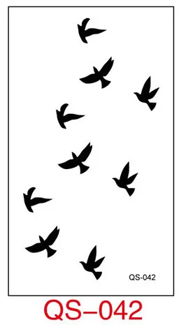 

Waterproof Temporary Tattoo Stickers mini bird sparrow fake Tatto Geometric animal Flash Tatoo Hand Back Foot for Girl Women Men