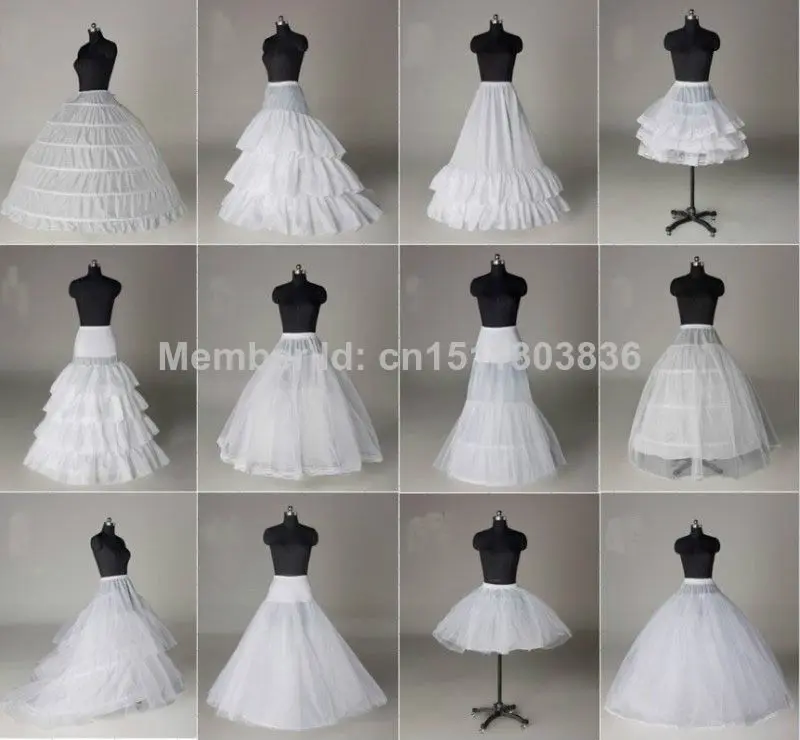 12 Style white A Line/Fishtail 6 Hoop Crinoline Petticoat Wedding dress a-line | Свадьбы и торжества