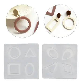 

Silicone Acrylic Earring Necklace Pendant Mold Resin Casting Mold Jewelry Making