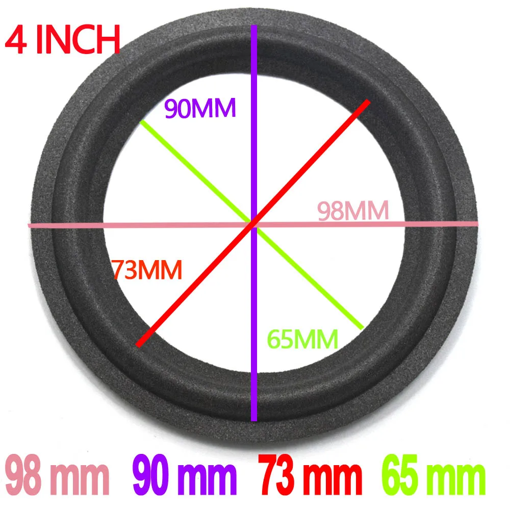 4 inch DIY Speaker Foam Repair Folding Edge Ring Subwoofer Speaker