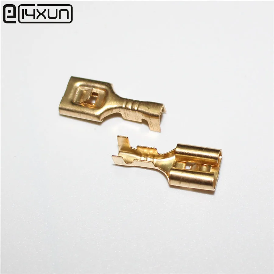 50pieces 7.8mm Female Spade Terminal Connector Copper Splice Crimp Wire