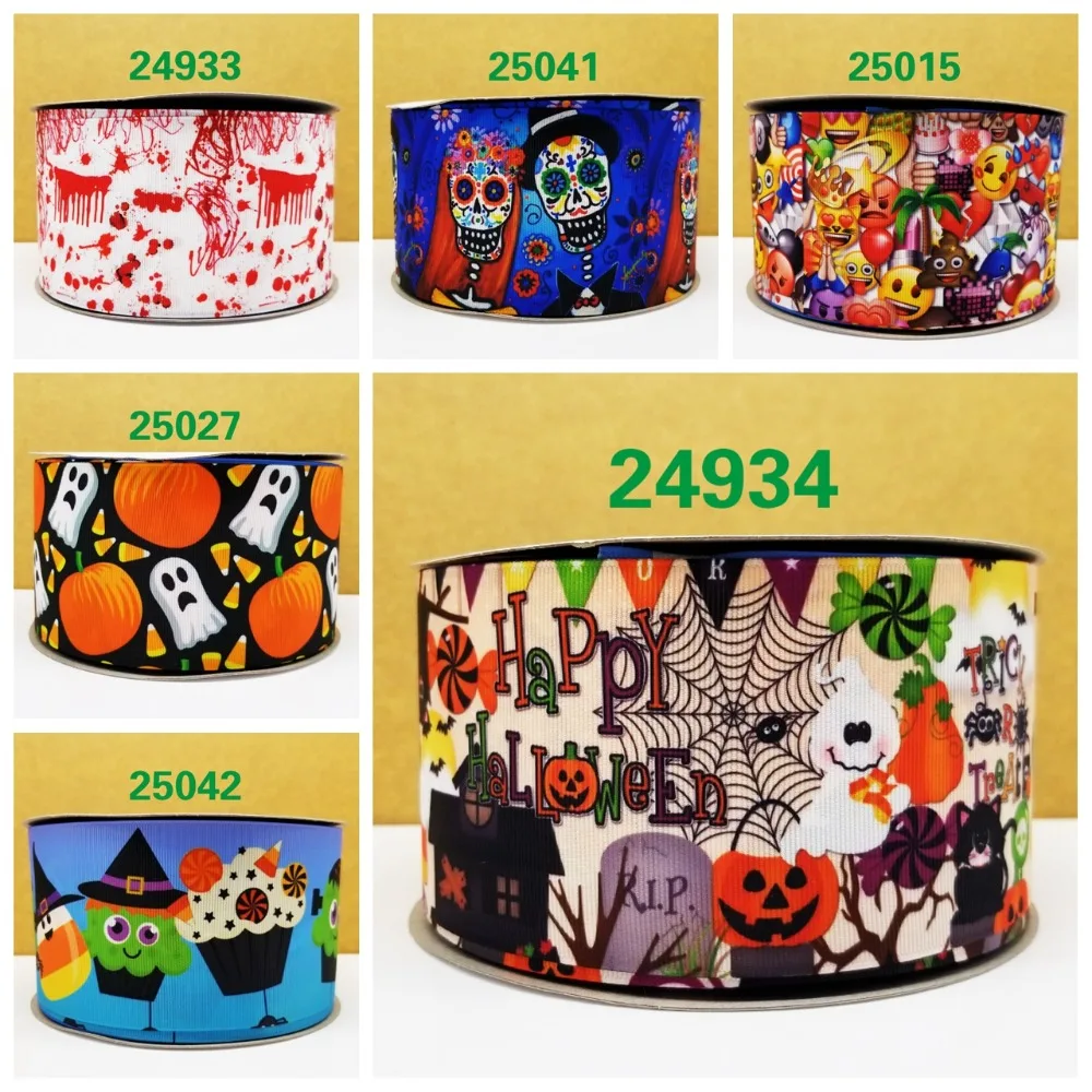 

Cartoon printed grosgrain ribbon ,satin ribbon 10 yards . 24933-