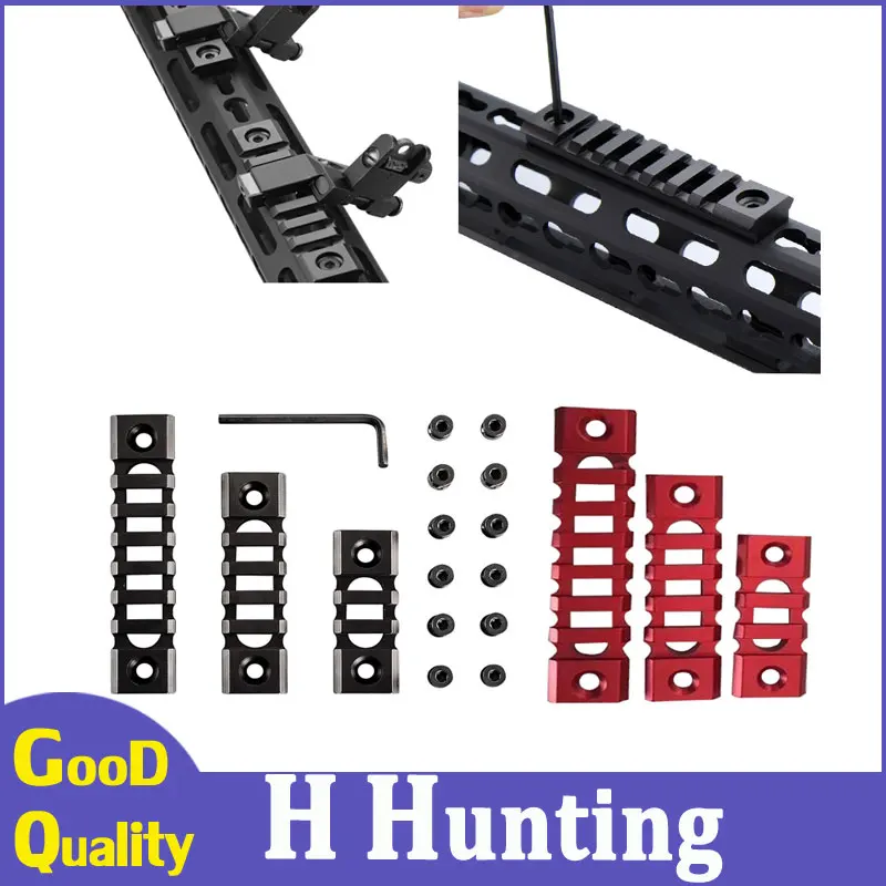 

Hunting Accessories Tactical Mount Rail Lightweight Picatinny Rail Section 3/5/7 Slot KeyMod Rail for Keymod Handguard Mount