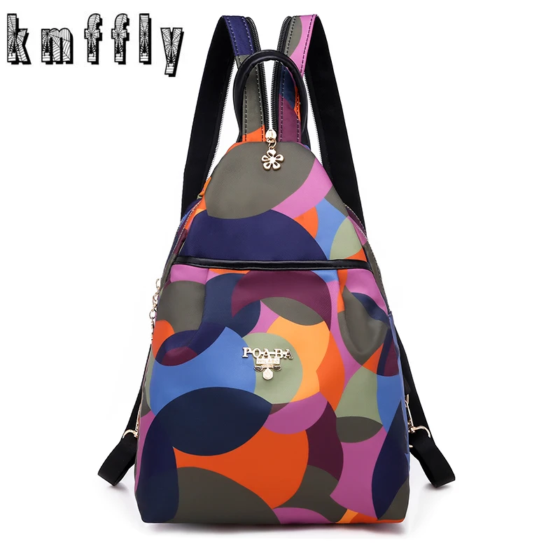 

Casual Backpack Female New Brand Oxford Women's Backpack Designer Shoulder Bags for Women 2019 Travel Backbag Chest Bag Mochila