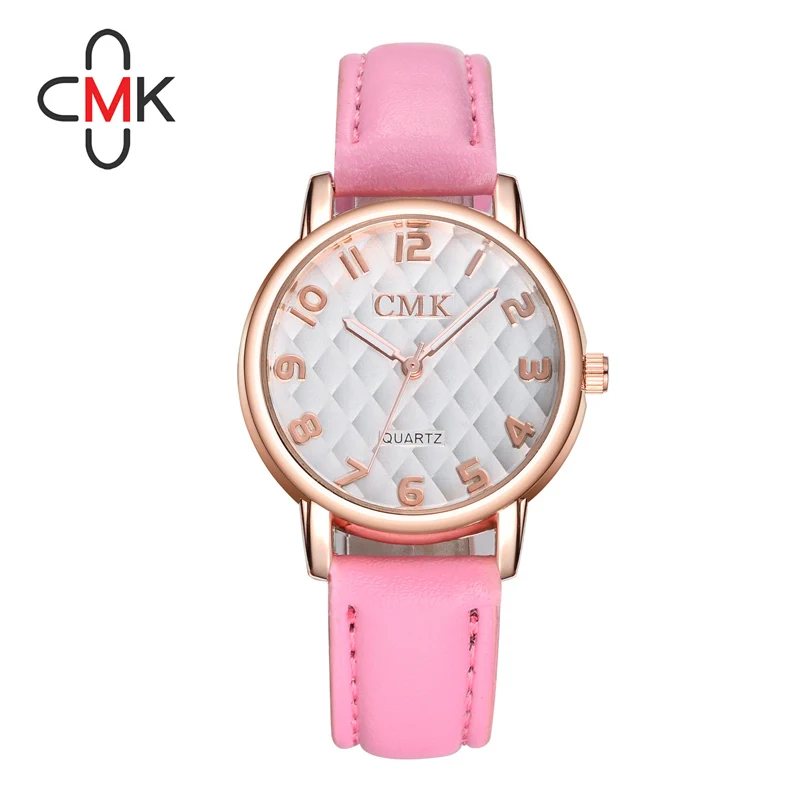 

cmk brand women watches woman quartz dress watches Ladies bracelet fashion Watch delicate Leather rhinestone Watches Waterproof