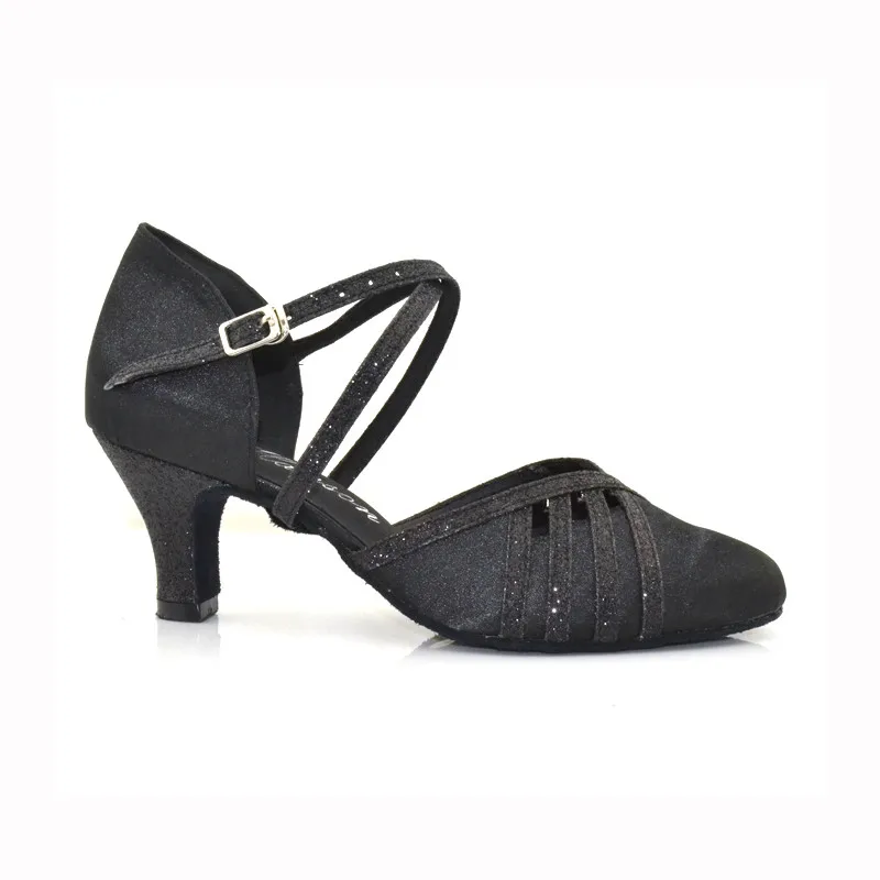 New Design Ladies Women Tango Salsa Ballroom Latin Dance Shoes with Suede Sole 2.36 Inch Heels