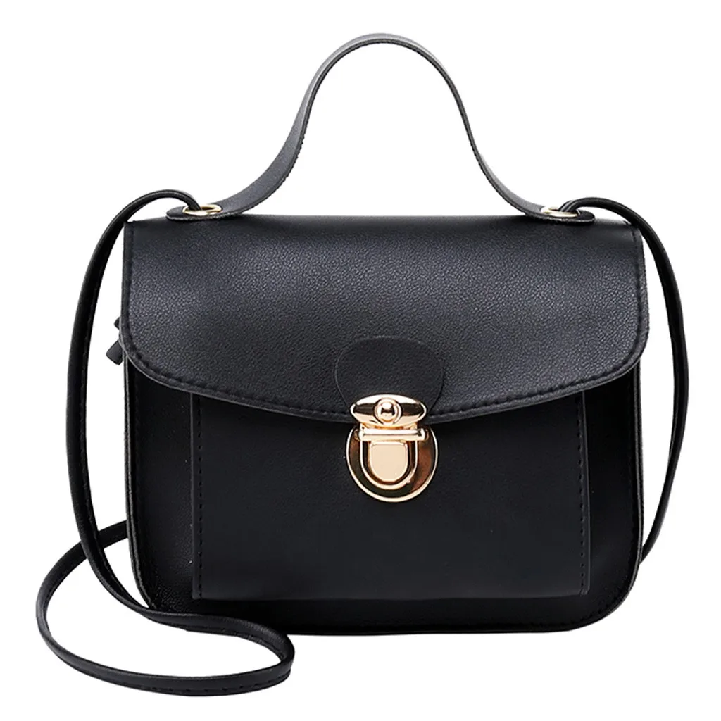 Женские сумки-мессенджеры, женская сумка,, известные бренды, женская мода, однотонная цветная крышка, замок, плечо, через плечо, для телефона, пляжная сумка, sac# N - Цвет: Black