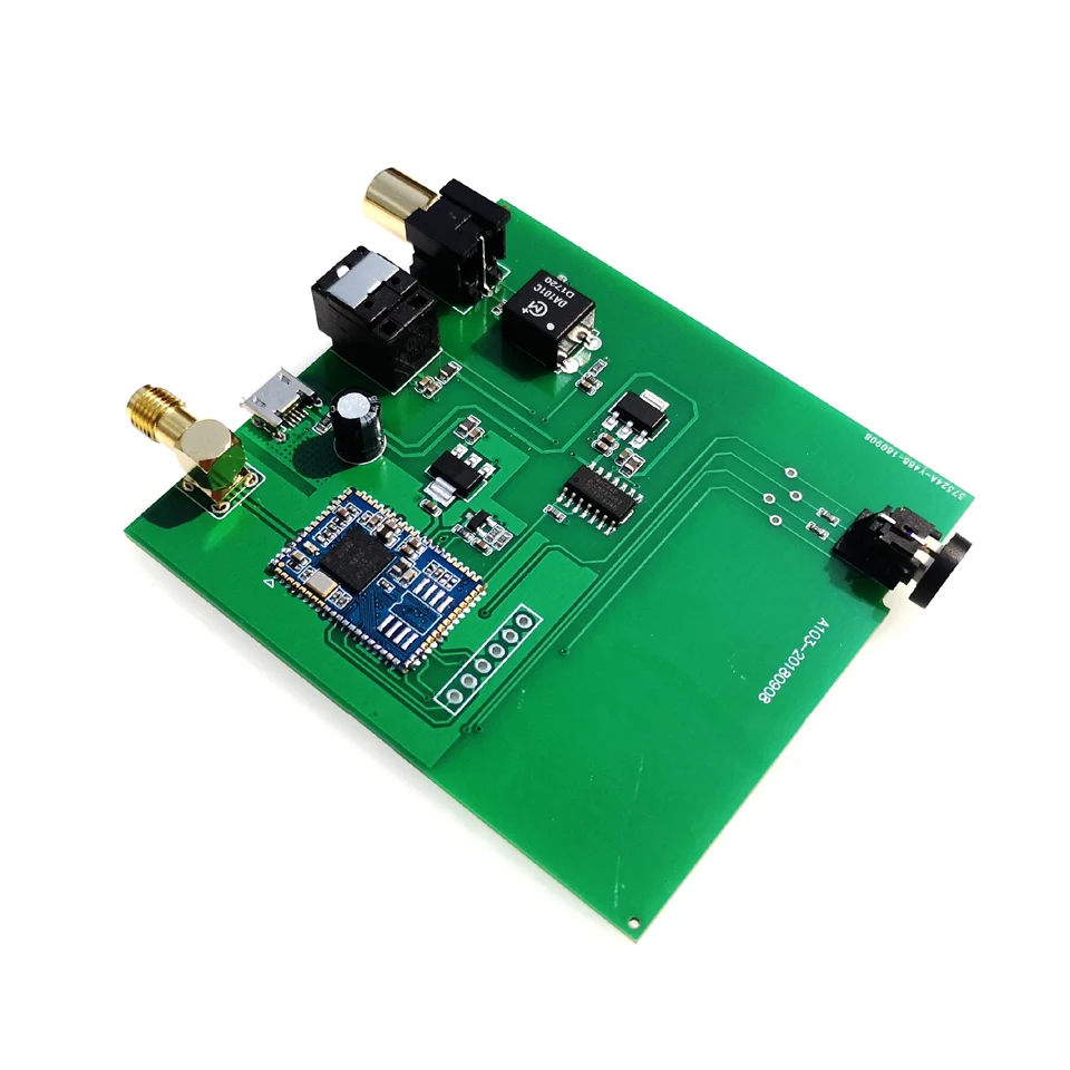 

CSR8675 Bluetooth 5.0 Digital Audio Receiver Board USB Fiber Optic APTX-HD Coaxial SPDIF With Antenna
