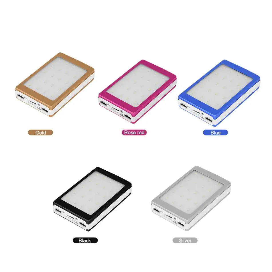 

DIY Kit Need to be assembled,(No Battery ) Solar Battery Charger Storage box Dual USB 18650 Power Bank Case