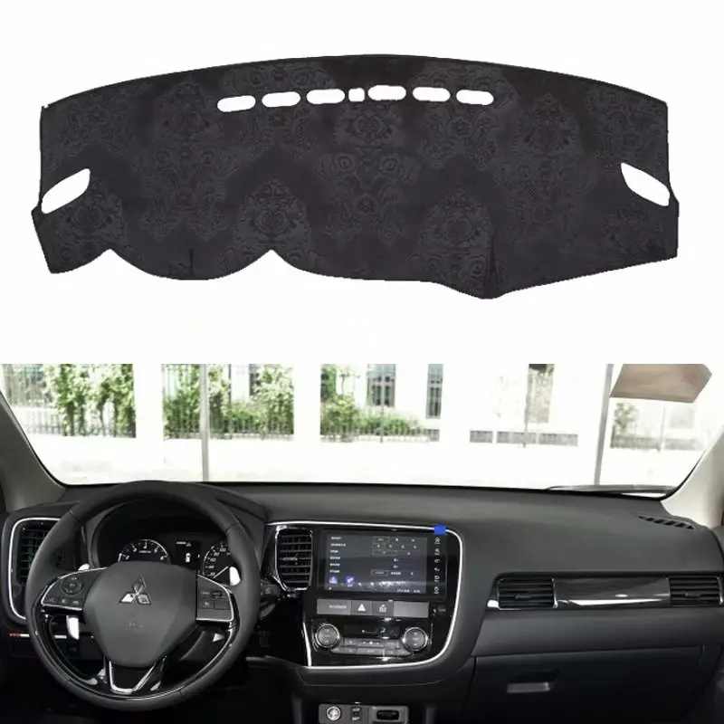 Для Mitsubishi Outlander P-HEV 2012-2018 фланелевые Dashmats приборной панели покрывает Dash колодки