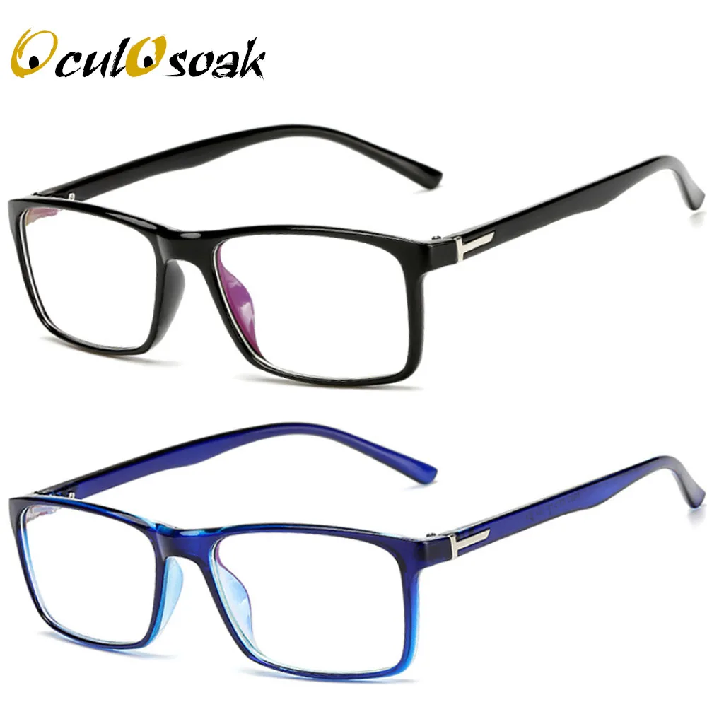 Ретро прямоугольные очки рамки Женские винтажные брендовые черные RedEyeglass мужские прозрачные линзы аксессуары Новинка