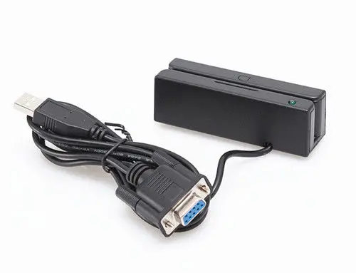 New Portable RS232 Mini Magnetic Stripe Card Reader 3 Tracks New Portable RS232 Mini Magnetic Stripe Card Reader 3 Tracks