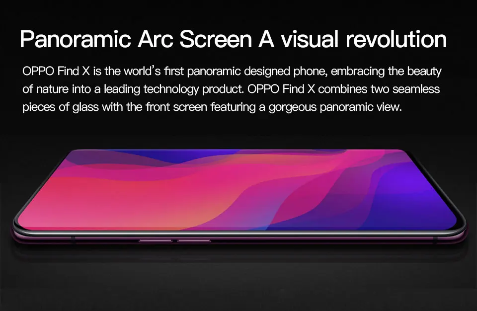 OPPO Find X Mobile Phone- Panaromic Arc Screen