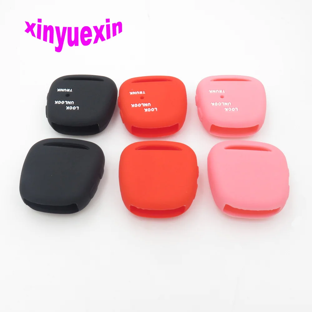 

Xinyuexin Hot Sale Silicone Car Key Cover FOB Case For Toyota Wish Side 2 Button Remote Key Jacket Bag Car-stying No Logo