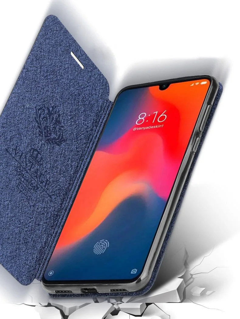 Чехол для xiaomi mi 9 se, чехол, флип, xiaomi mi 9 SE, чехол, кожа, ткань, mofi, подставка для книг, Роскошные блестящие Чехлы, 5,97 дюймов, xiaomi 9SE, чехол