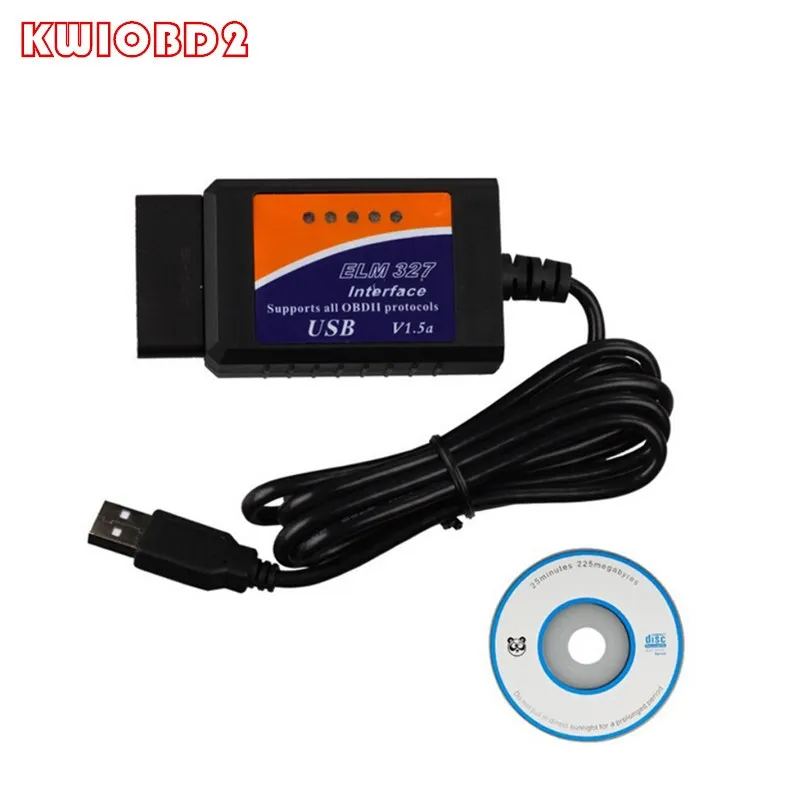 ELM327 USB OBD2 автомобильный диагностический инструмент ELM 327 V1.5A интерфейс OBDII CAN BUS