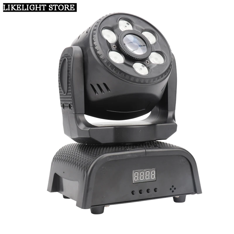 

LED Moving Head Lights with 30W gobo and 6X10W wash Stage Effect Lights Pocket RGBW 4 In1 for Stage Professional night club DJ