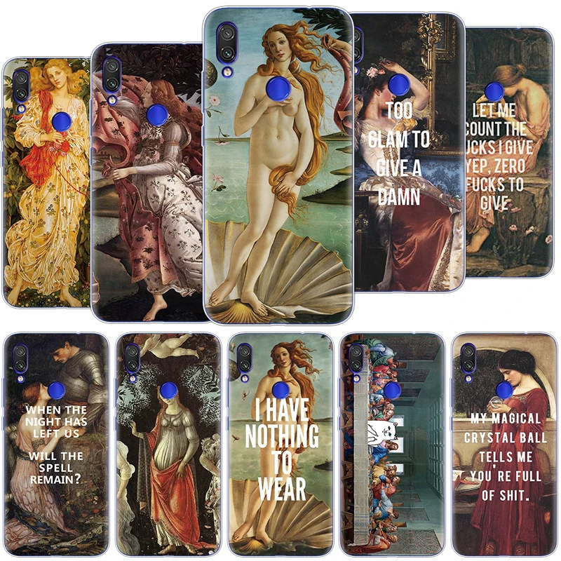 

Case For Xiaomi Redmi Note 7 Pro Coque 6.3 Inch Renaissance Soft TPU Rubber For Xiaomi Redmi Note 7 Phone Cases For Redmi Note 7