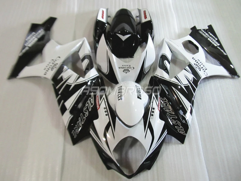 

Top selling moto parts fairing kit for Suzuki GSXR1000 07 08 white black fairings set GSXR1000 2007 2008 IU12