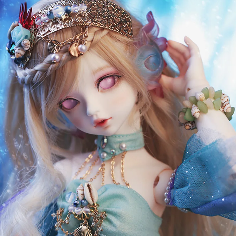 Высокое качество 1/4 BJD Кукла SD мода прекрасный Рико рыба Русалка совместное Reborn Модель Куклы с глазами для маленьких девочек подарок