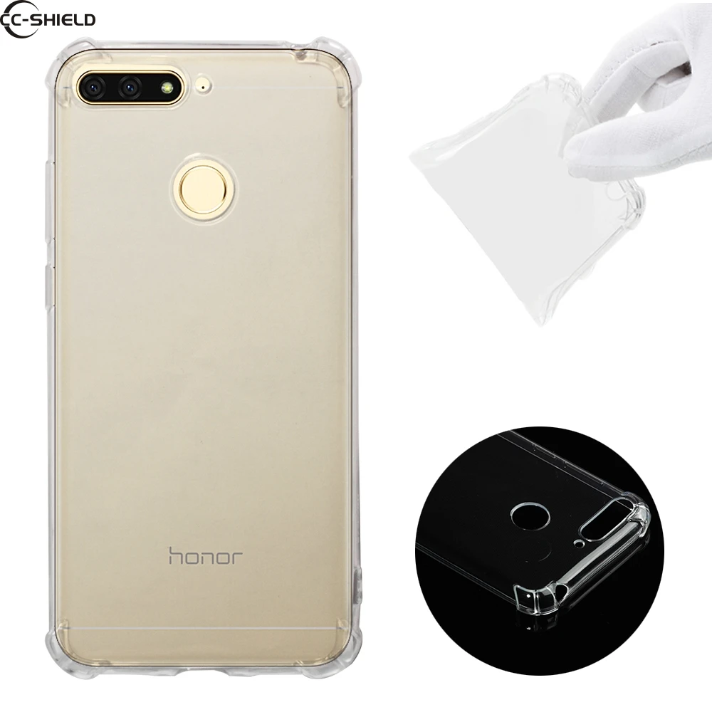 Мягкий чехол для Huawei Honor 7C 5 7 дюйма двойной AUM-L41 ультратонкий прозрачный