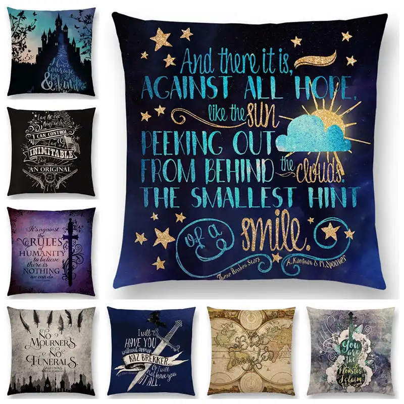 Magic Sword Fairy Tale Castle Gorgeous Pattern Stars Cushion Cover Newest Sofa Pillow Case | Дом и сад