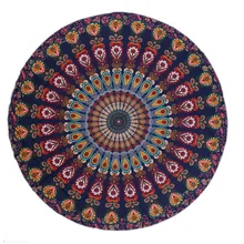 2019 Round Wall Hanging Tapestry Beach Towel Mandala Tapestry Bohemia Tapestry Wall Hanging Carpet Beach Throw Rug Mat Blanket ancient art eye tapestry wall hanging beach blanket