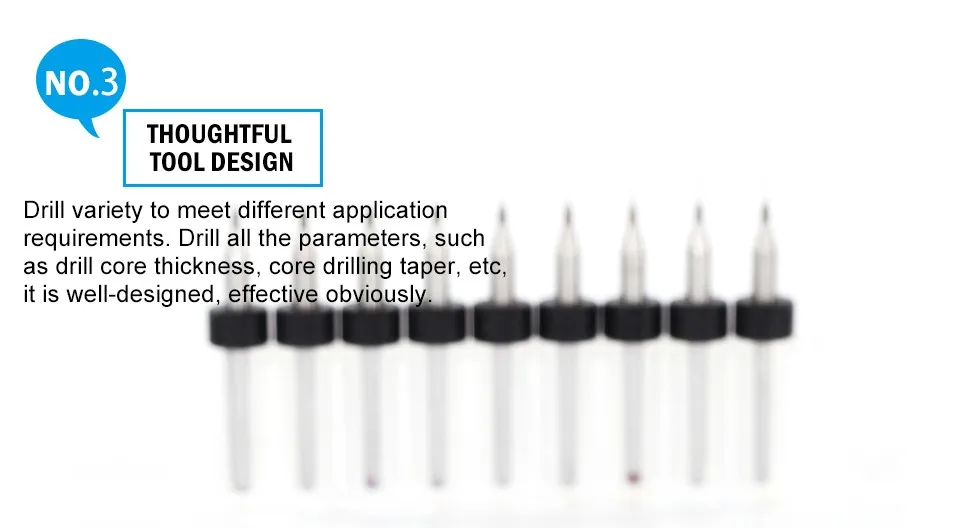 XCAN 10 шт. 0,25 мм 3,175 мм хвостовик микро PCB сверло Набор для печатной платы сверления