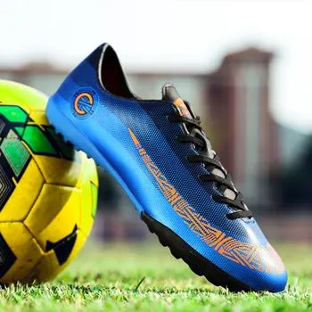 

Professional New Adults Men's Outdoor Soccer Cleats Shoes High Top Football Boots Training Sports Sneakers Shoes Plus Size 35-44