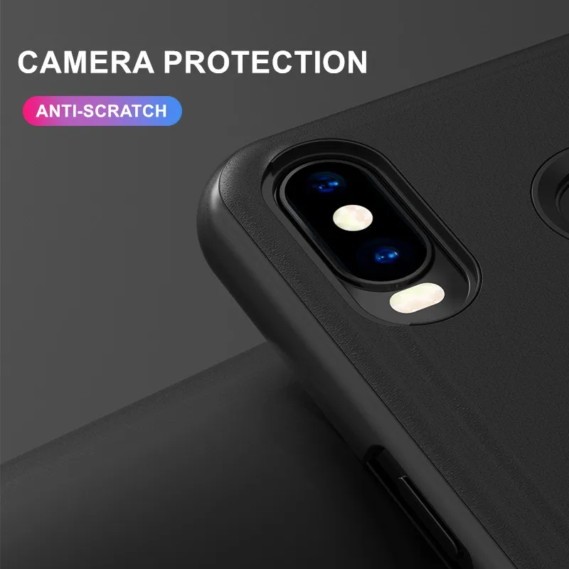 Умный зеркальный Прозрачный чехол для Samsung A3 A5 A7 2017 A6 A8 Plus 2018 A9 Star Lite A6S M10 M20 кожаный