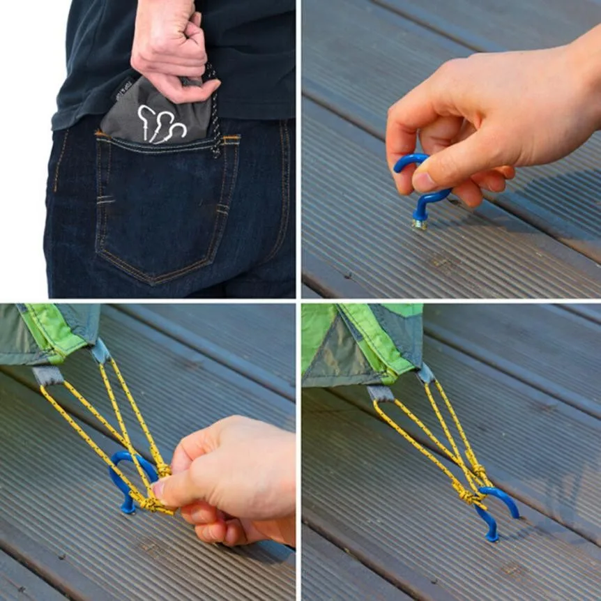 Buy ISHOWTIENDA 5PCS Outdoor Camping Screw Nail Deck