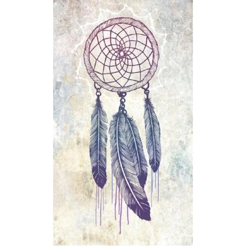 

5D Diy Diamond Embroidery Painting Indian Dream catcher of Cross Stitch Resin Full circular Diamond Painting feathers home decor