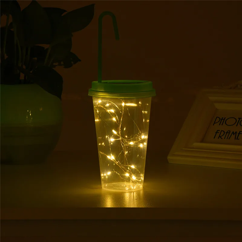  Solar Powered 15 LED String Light Fairy Lid Bottle Cap Lamps Decor Arranging Props LED LIGHT SET lichterkette 40JA1625