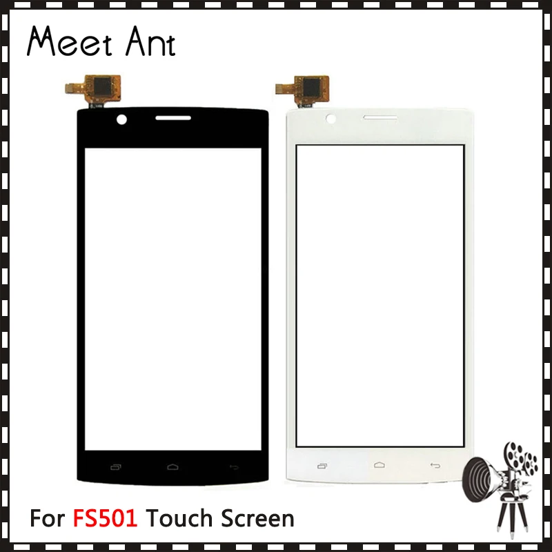 

Replacement High Quality 4.5" For Fly FS501 Touch Screen Digitizer Sensor Outer Glass Lens Panel