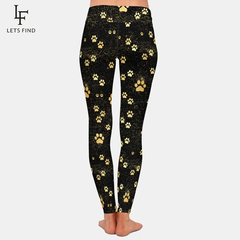 Fashion High Waist Women Black Leggings 