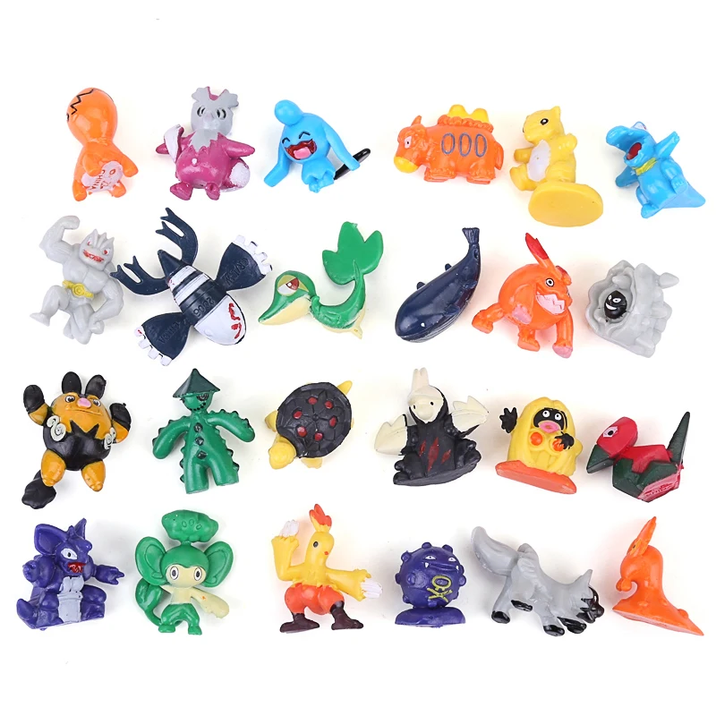 

144pcs Not Repeat Pikachued action figure pokemoned charizard figurine figuras Japanese Pocket Monster toys for children2-3cmK76