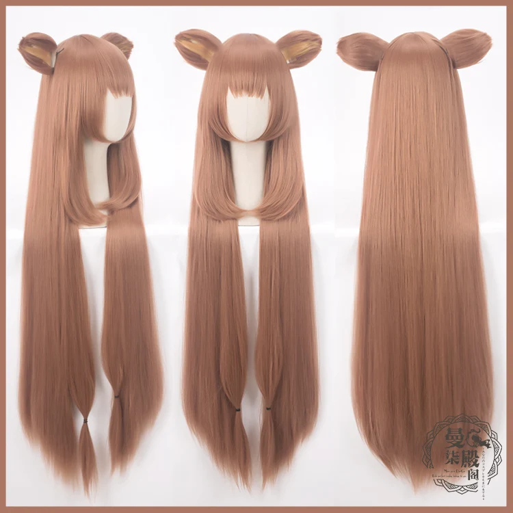 

Anime The Rising of the Shield Hero Cosplay Wig Raphtalia Long Wig Tate no Yuusha no Nariagari Raphtalia Rafutaria Hair with ear