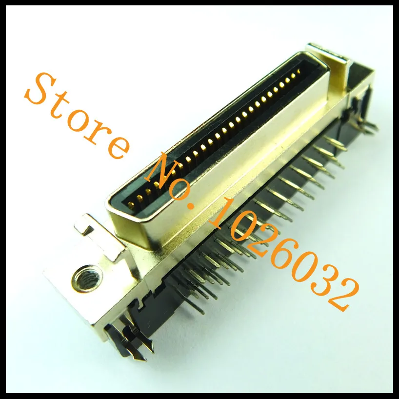 

Free shipping 5 pcs/a lot SCSI 50 Pin Right Angle Type Female Connector CN type