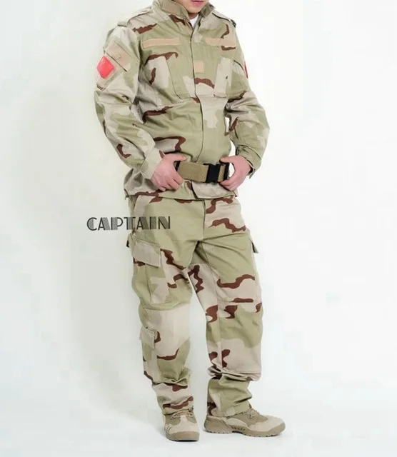 ATACS AU, камуфляжный костюм, комплекты, армейская военная форма, Боевая страйкбольная форма, куртка, штаны, армейская форма для охоты - Цвет: three sand