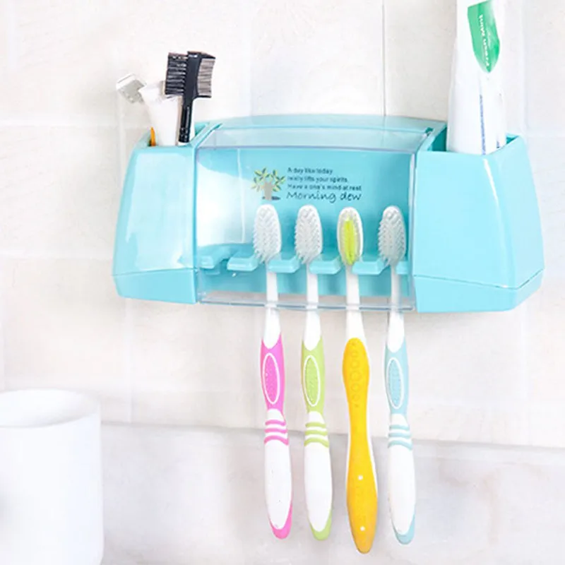 Аксессуары для ванной комнаты многофункциональная зубная щетка держатель настенный держатель для ракетки коробка для хранения макияж продукты наборы крючки